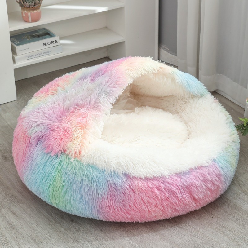 Cat Dog Kennel Supplier - Semi-Enclosed Plush Four Seasons