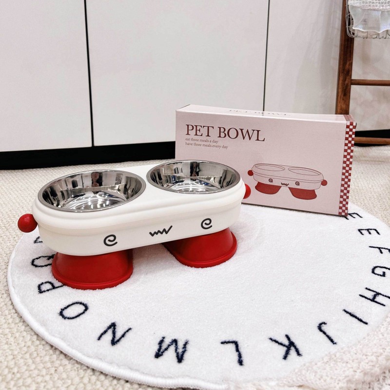 Double Pet Bowl Manufacturer - Stainless Steel Cervical Protection