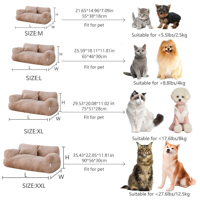Dog Sofa Bed Manufacturer - Removable Washable Cloth Pet Bed