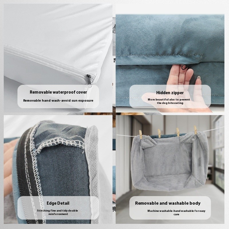 Large Dog Bed Supplier - Waterproof Removable Velvet Cloth