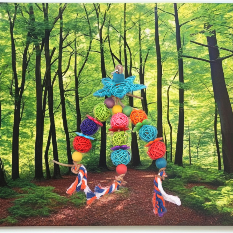 Bird Chew Toy Factory - Yellow Relief Plastic Acrylic Buckle