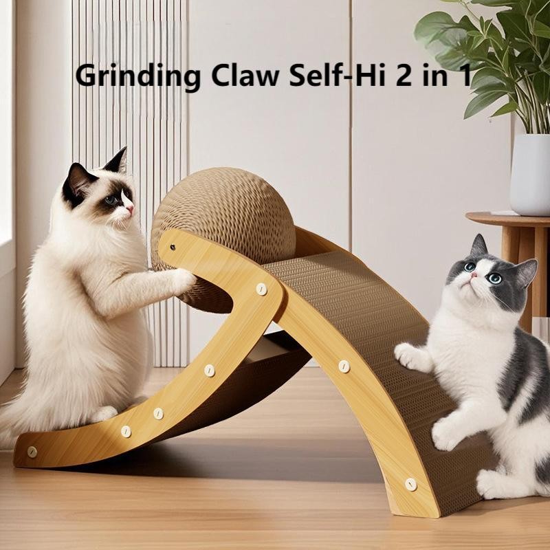 Vertical Cat Claw Board Supplier - Corrugated Paper Sisal Ball