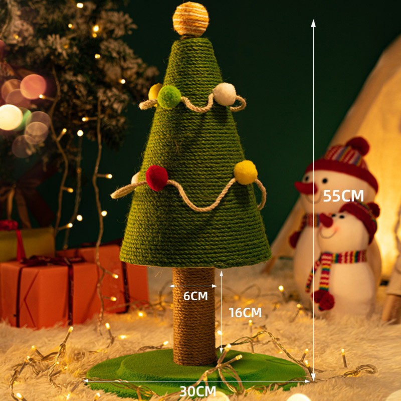 Christmas Tree Cat Tree Manufacturer - Natural Sisal Scratcher