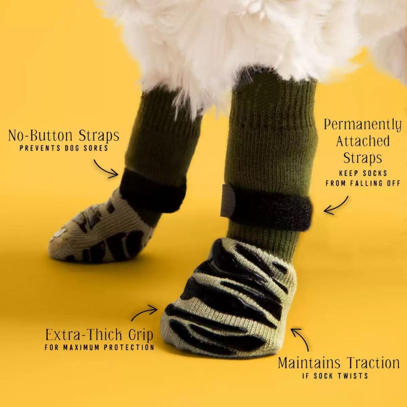 Medium Large Dog Socks Manufacturer - Anti-Scratch Indoor Pet Socks