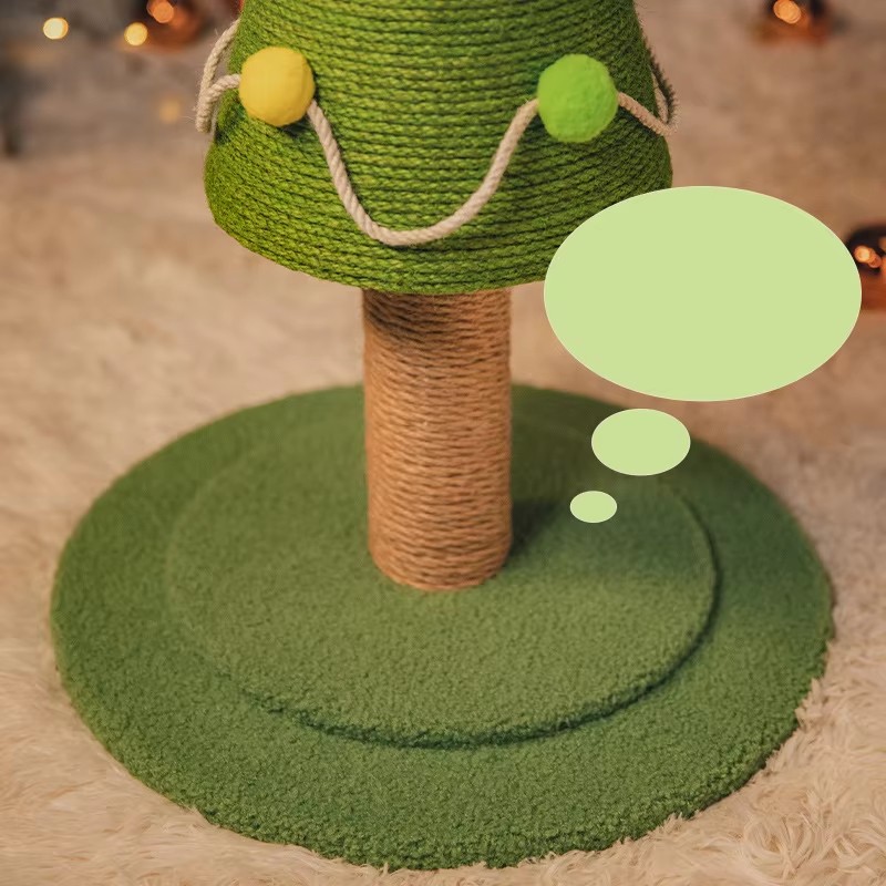 Sisal Cat Scratcher Factory - Christmas Tree Shape Post Column