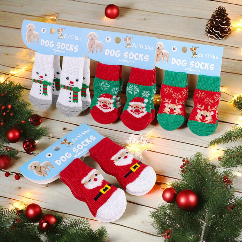 Teddy Dog Shoes Factory - Anti-Slip Christmas Pet Socks