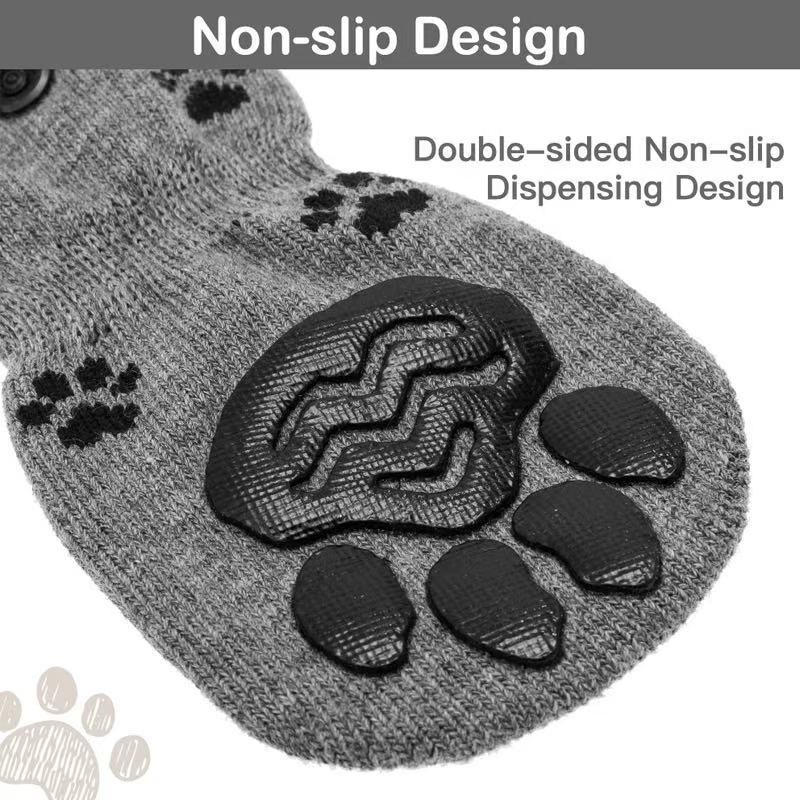 Dog Socks 4 Pack Supplier - Breathable Non-Slip Mute Foot Cover