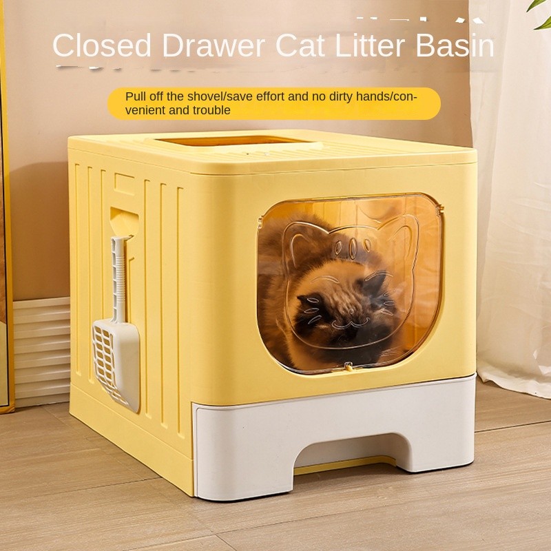 Cat Litter Box Factory - Closed Drawer-Type Easy Sand Changing