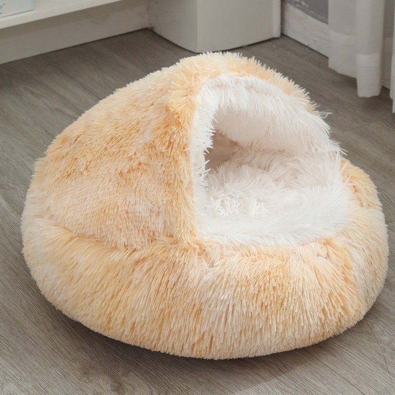 Cat Dog Kennel Supplier - Semi-Enclosed Plush Four Seasons