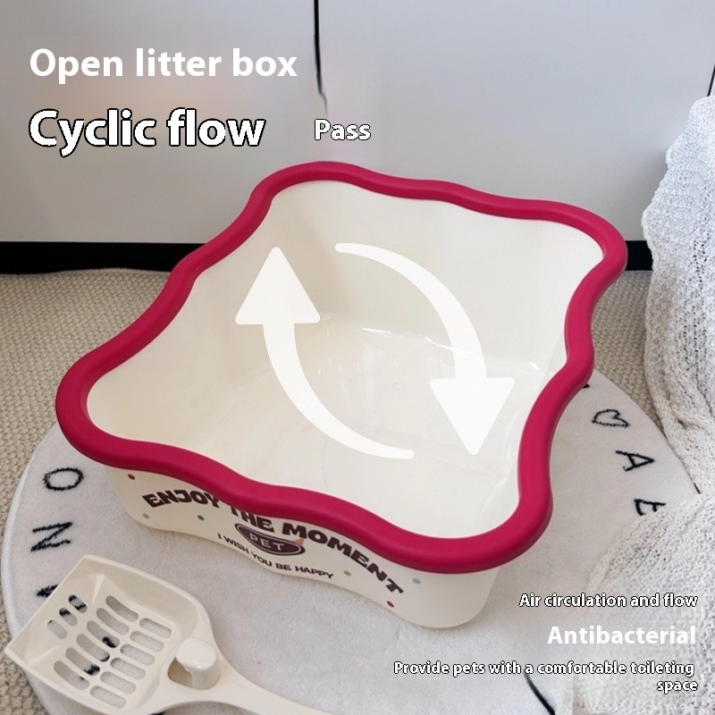 Cat Litter Box Supplier - Thickened Anti-Splash Plastic Toilet
