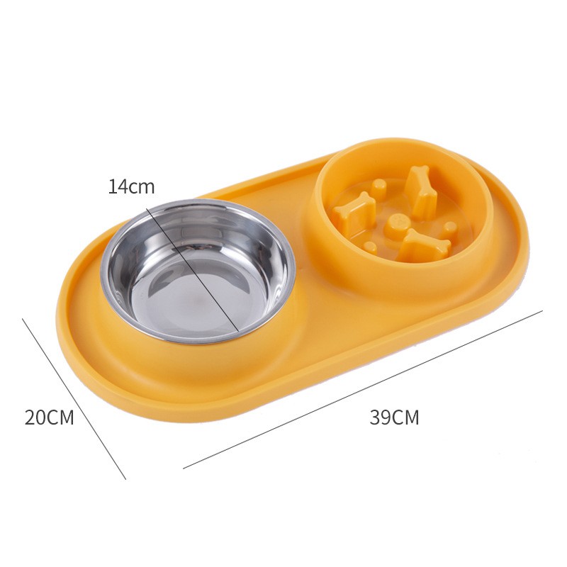 Stainless Steel Dog Bowl Supplier - Dual Anti-Choking Eco-Friendly