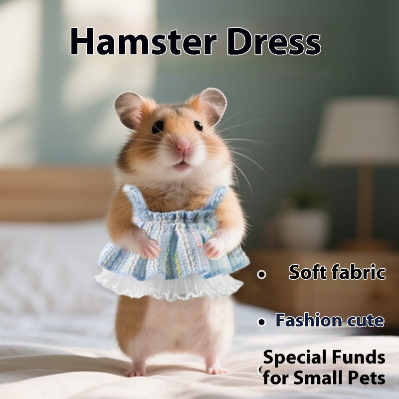 Hamster Dress Supplier - Knitted Lace Gauze Party Outfit