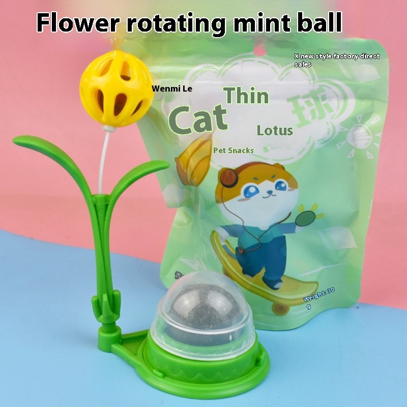 Catnip Ball Toy Factory - Spinning Mint Flower Bell Eco-Friendly