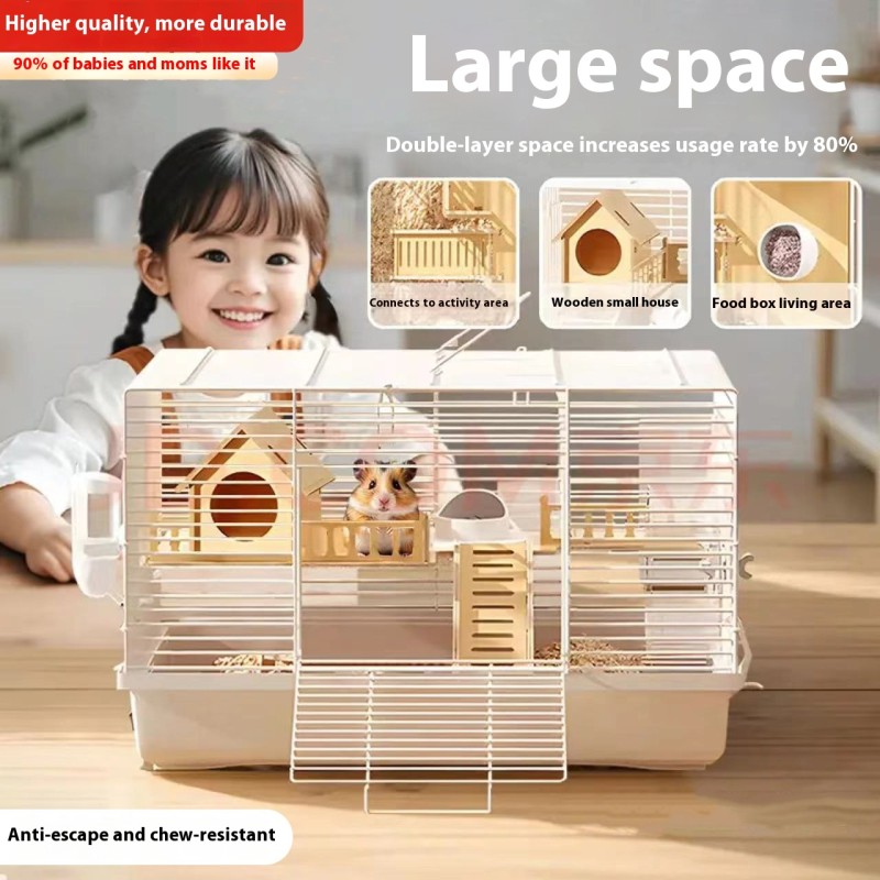 Bear Nest Supplies Supplier - Reptiles Double Cage Wood Plastic