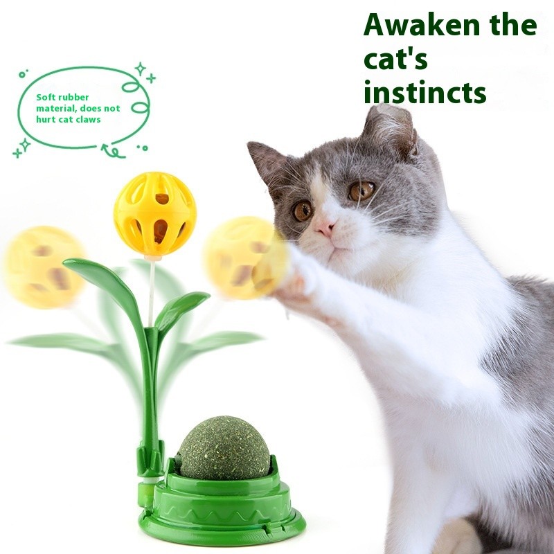 Catnip Ball Toy Factory - Spinning Mint Flower Bell Eco-Friendly