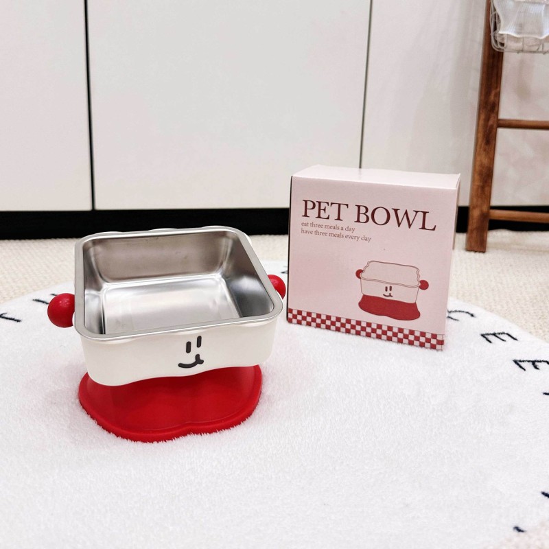 Pet Bowl Supplier - High-Foot Double-Layer Eco-Friendly