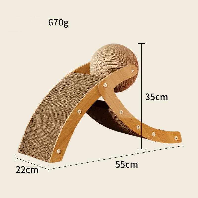Vertical Cat Claw Board Supplier - Corrugated Paper Sisal Ball
