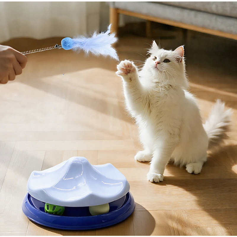 Interactive Cat Toy Factory - Self-Hi Feather Tease Track