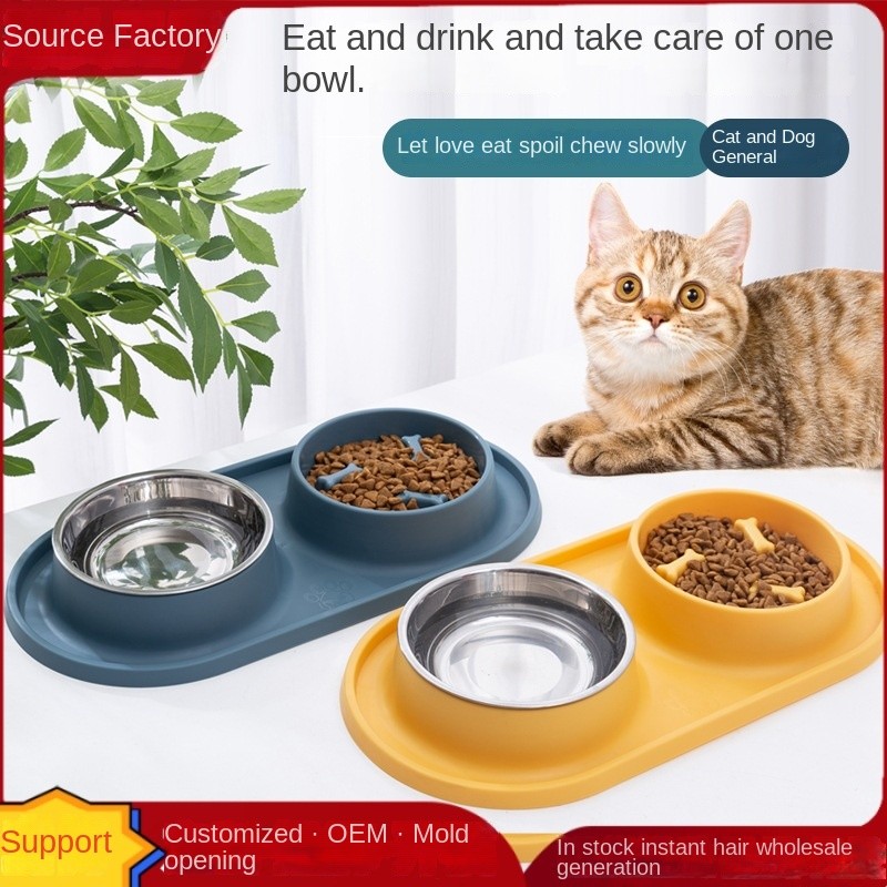 Stainless Steel Dog Bowl Supplier - Dual Anti-Choking Eco-Friendly