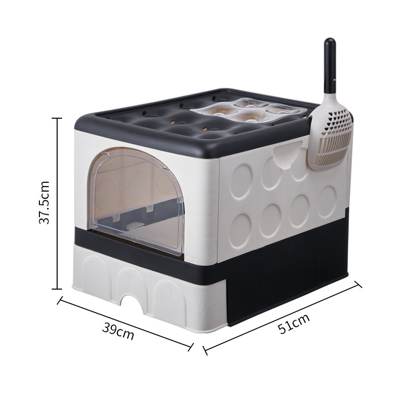Cat Litter Box Factory - Folding Enclosed Anti-Sand Deodorant