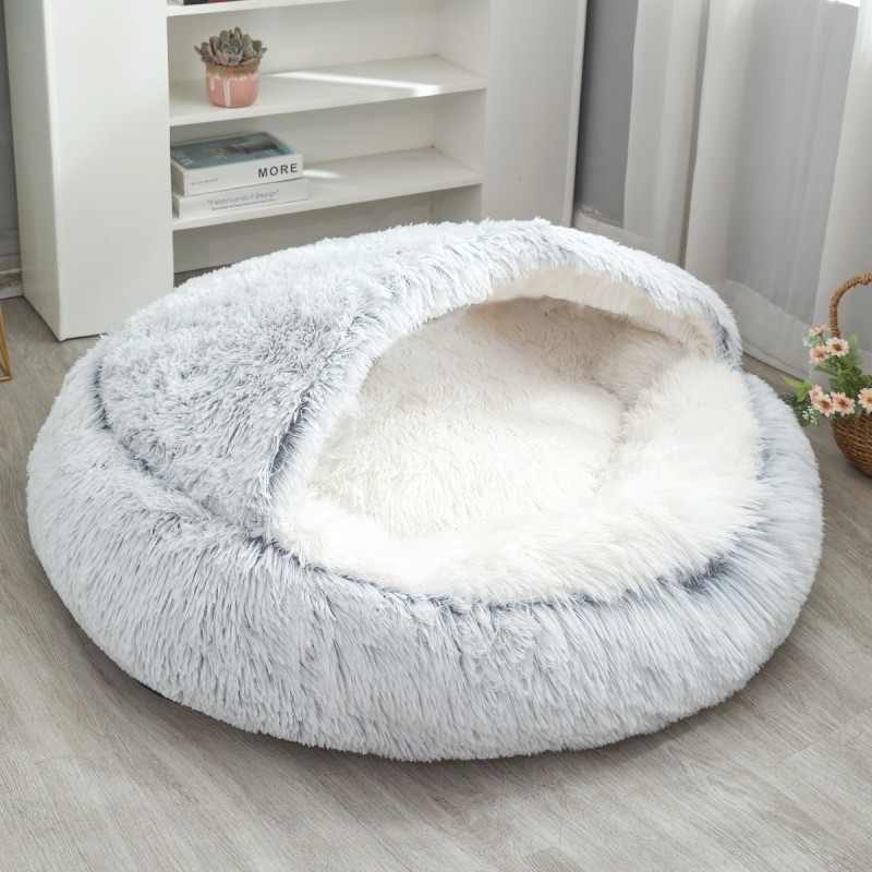 Cat Dog Kennel Supplier - Semi-Enclosed Plush Four Seasons