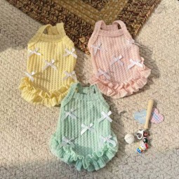 Teddy Dog Clothes Manufacturer - Cotton Striped Vest Summer