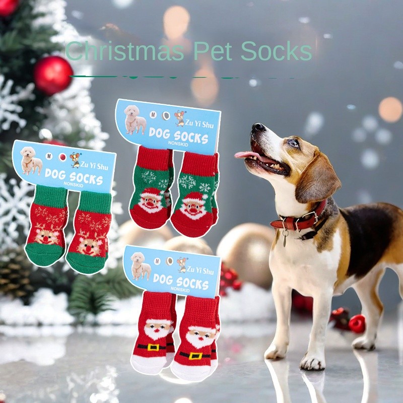 Teddy Dog Shoes Factory - Anti-Slip Christmas Pet Socks