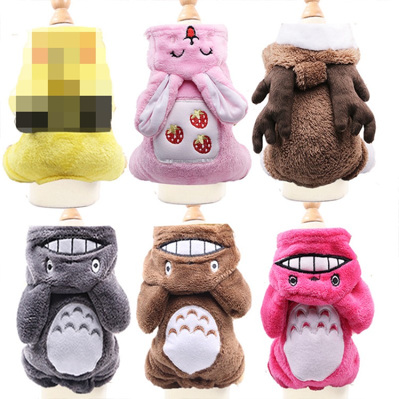Four-Legged Pet Clothes Factory - Cotton-Padded Cartoon Transform