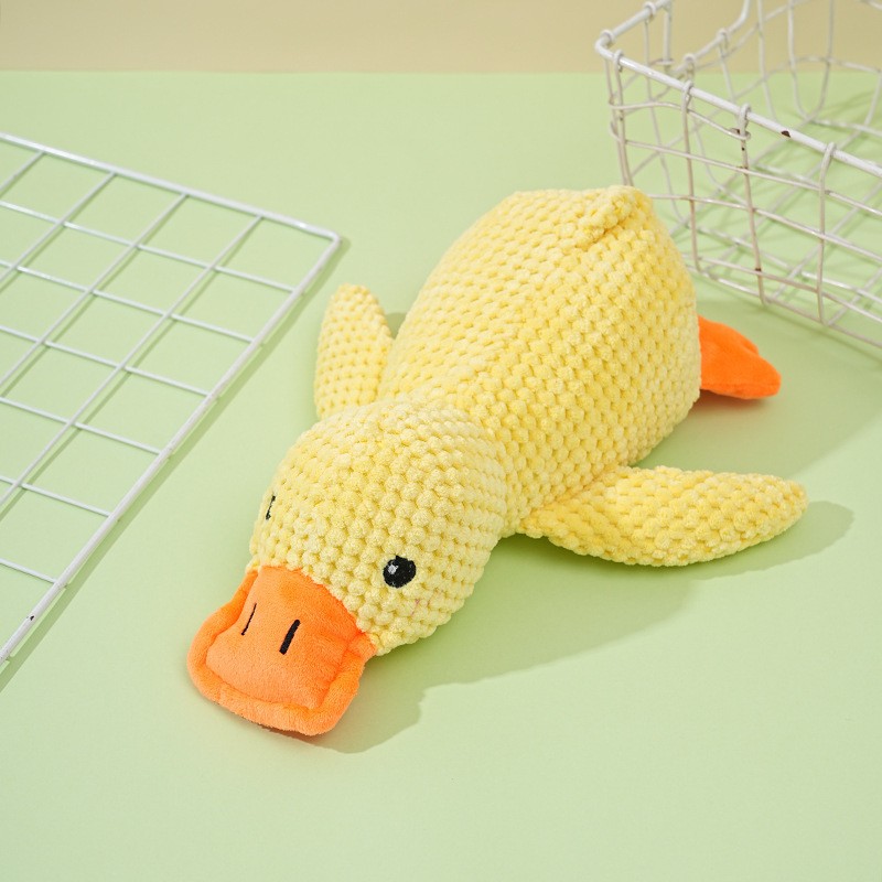 Pet Squeak Toy Supplier - Plush Sleeping Duck Stress Relief
