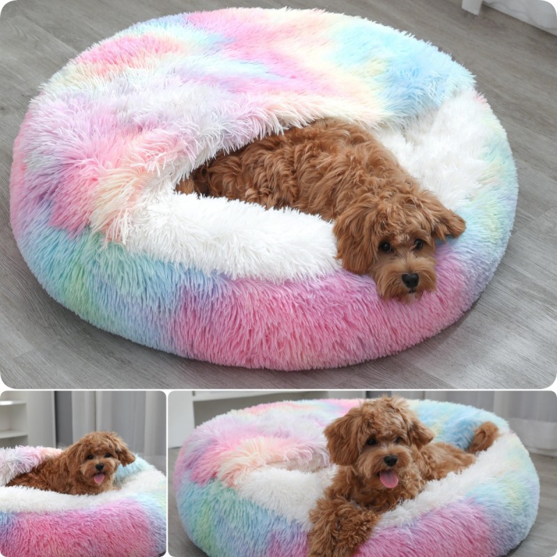 Cat Dog Kennel Supplier - Semi-Enclosed Plush Four Seasons
