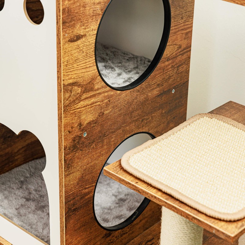 Cat Climbing Frame Supplier - Hemp Material Rounded Corners Safe