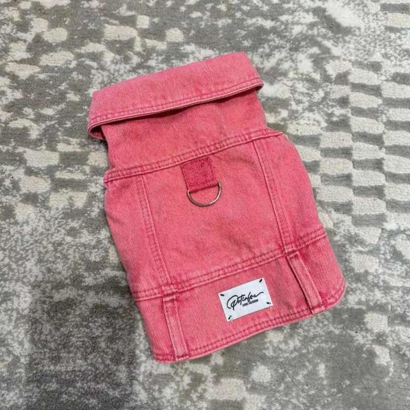 Dog Jacket Supplier - Washed Cotton Denim Classic Winter