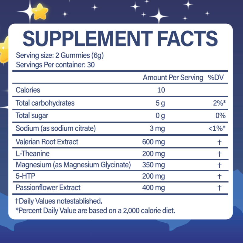 Sleep Gummies Supplier - Private Label Strawberry Star Shape