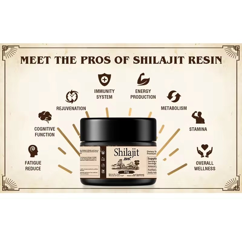 Shilajit Supplement Supplier - OEM Customized 50g 30g