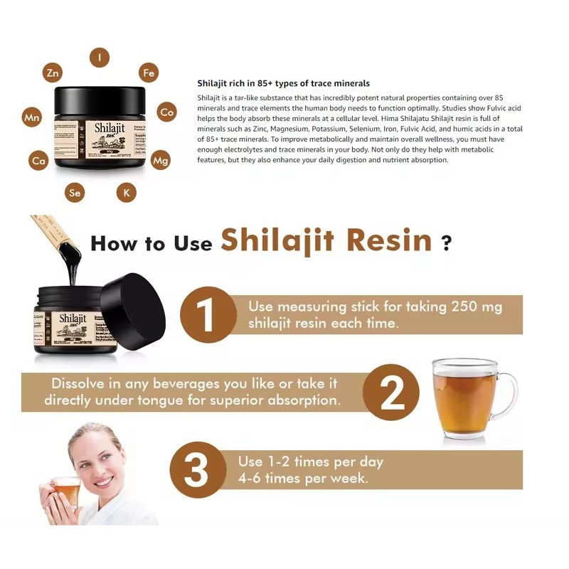 Shilajit Supplement Supplier - OEM Customized 50g 30g