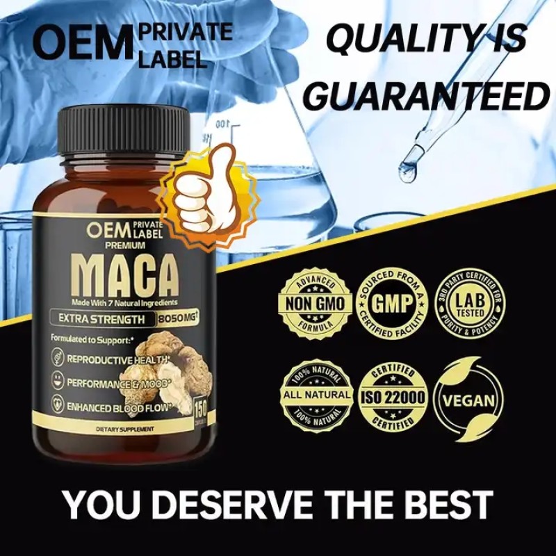 Energy Gummies Supplier - OEM Black Maca Root Vitality
