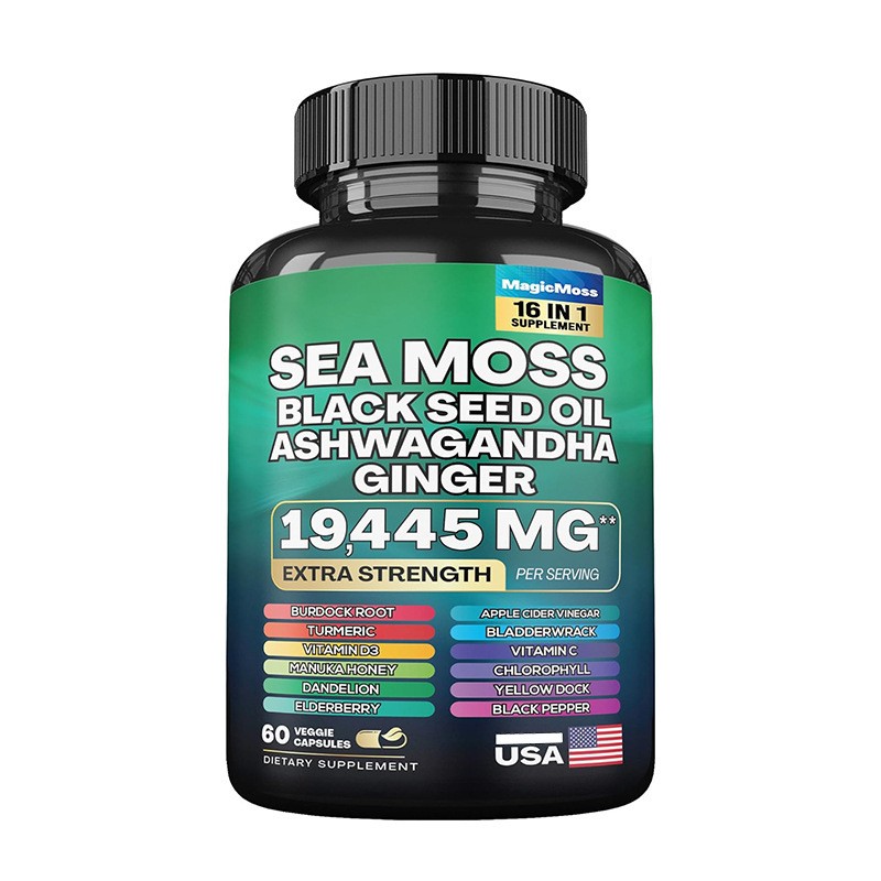 Herbal Capsules Supplier - OEM Sea Moss Ashwagandha Blend