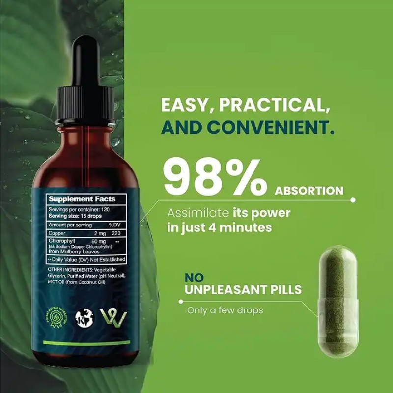 Chlorophyll Drops Supplier - Private Label Natural Energy Booster
