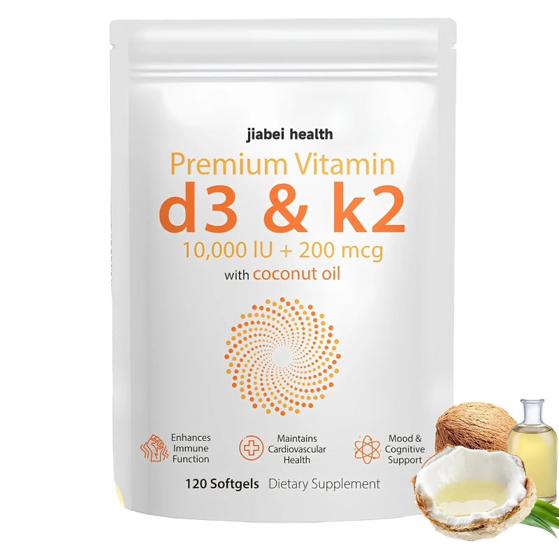 Vitamin D3 K2 Factory - OEM Coconut Oil Complex Softgels