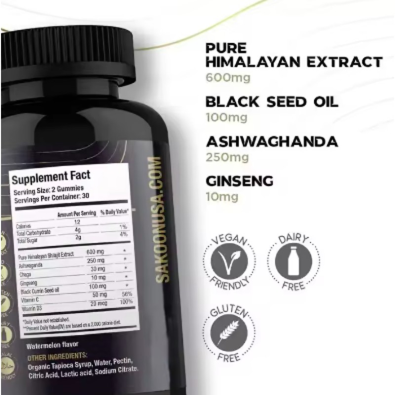 Shilajit Gummies Supplier - OEM Ayurveda Mineral Support
