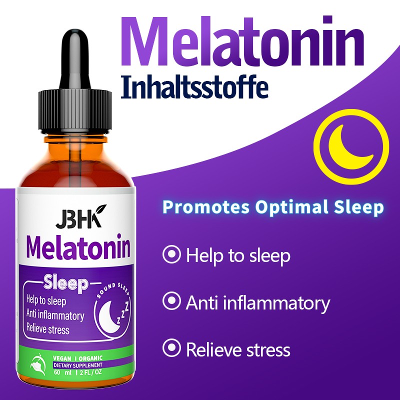 Melatonin Drops Supplier - OEM Natural Raspberry Sleep Aid