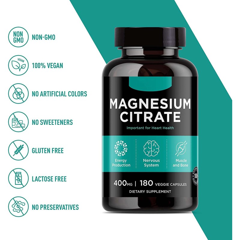 Magnesium Citrate Factory - OEM Heart Muscle Nerve Support