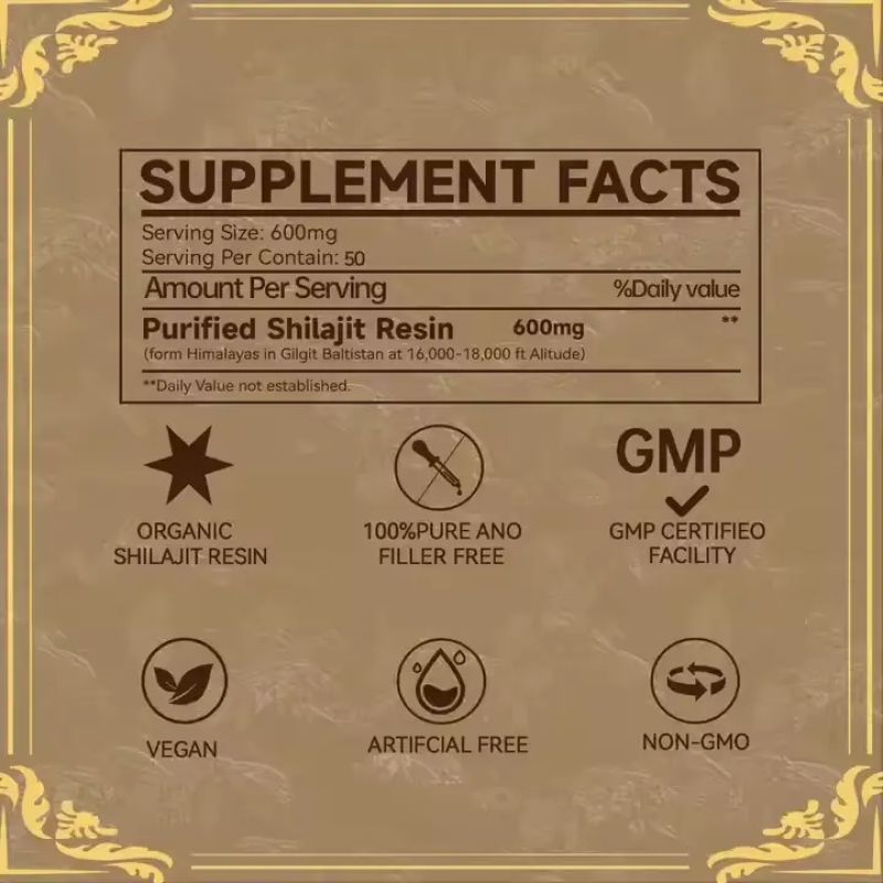 Dietary Supplement Factory - OEM Shilajit Liquid Drops