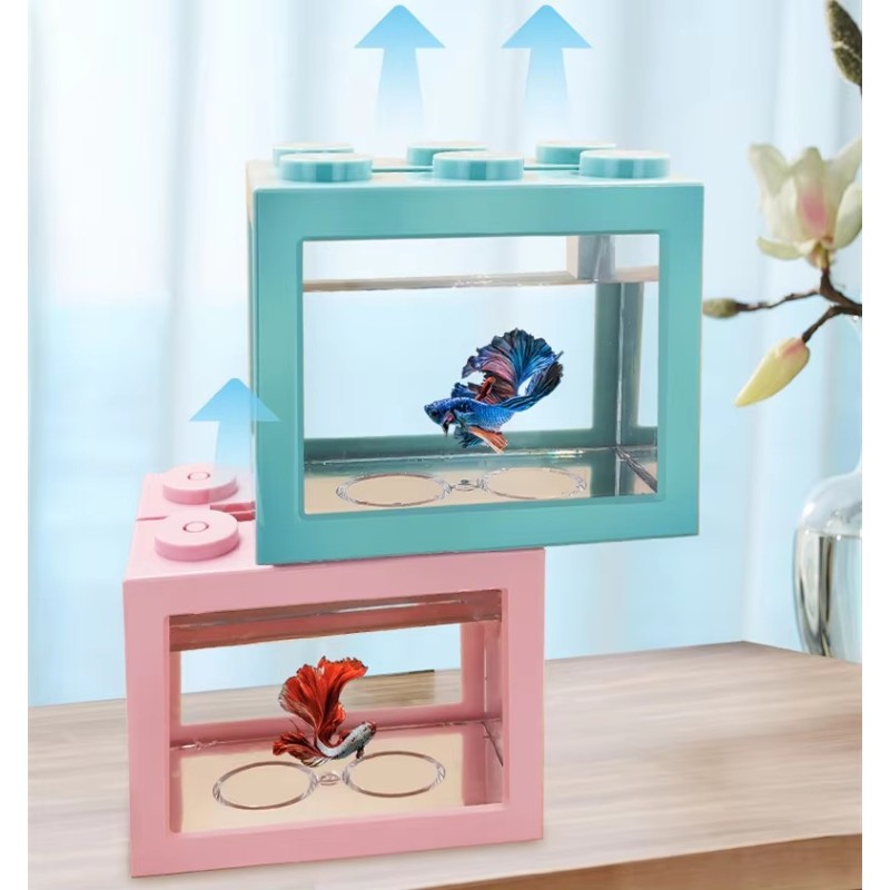 Building Blocks Aquarium Supplier - OEM Transparent Mini Table Top