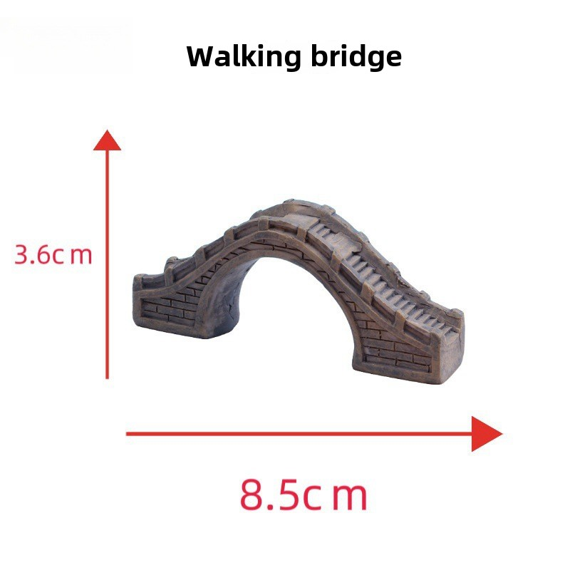 Retro Bridge Manufacturer - OEM PVC Arch Rockery Decor
