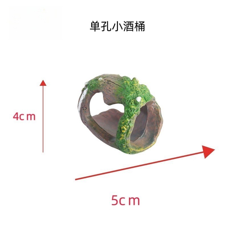 Betta Fish Tank Supplier - OEM Small Plastic Wood Decor