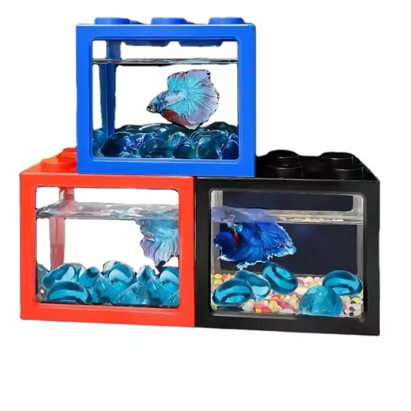 Building Blocks Aquarium Supplier - OEM Transparent Mini Table Top