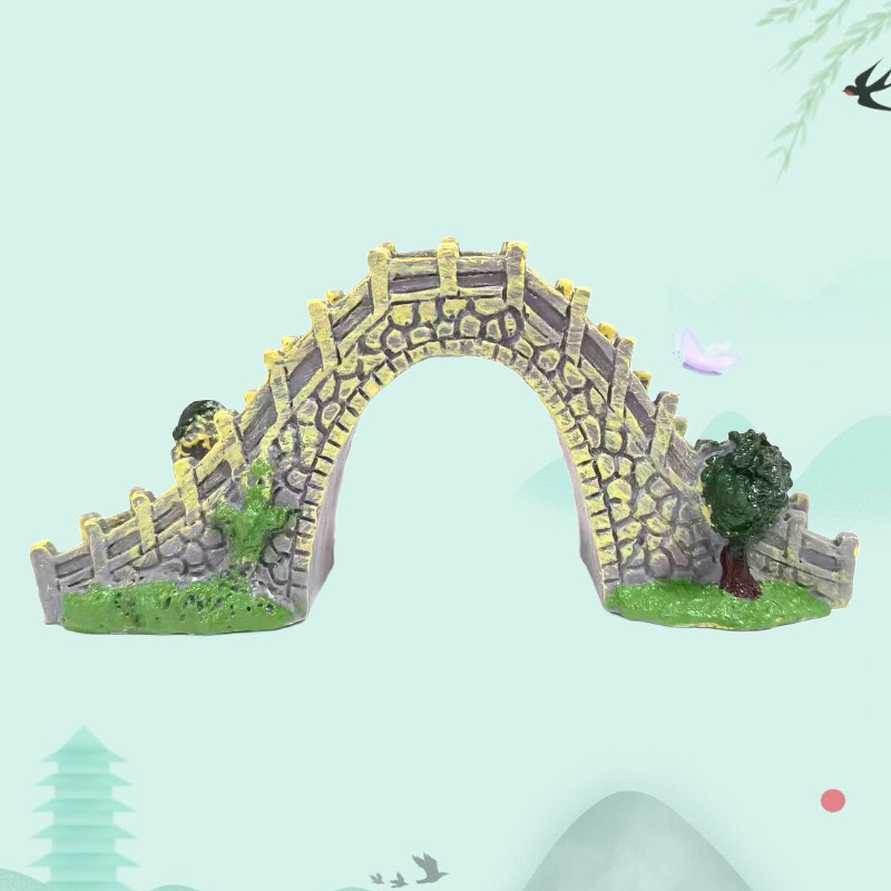 Retro Bridge Manufacturer - OEM PVC Arch Rockery Decor