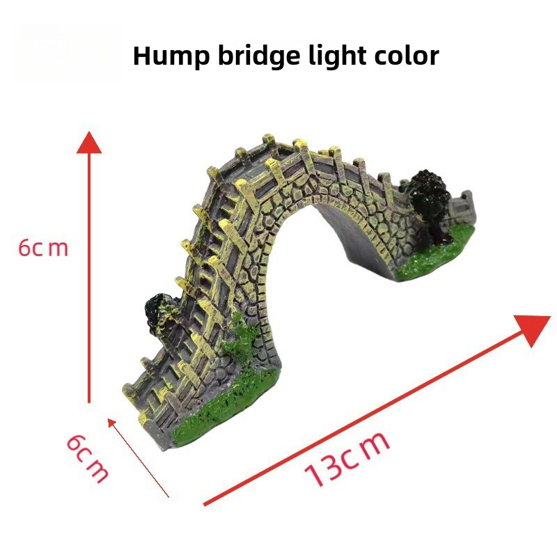 Retro Bridge Manufacturer - OEM PVC Arch Rockery Decor