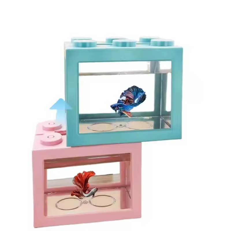 Building Blocks Aquarium Supplier - OEM Transparent Mini Table Top